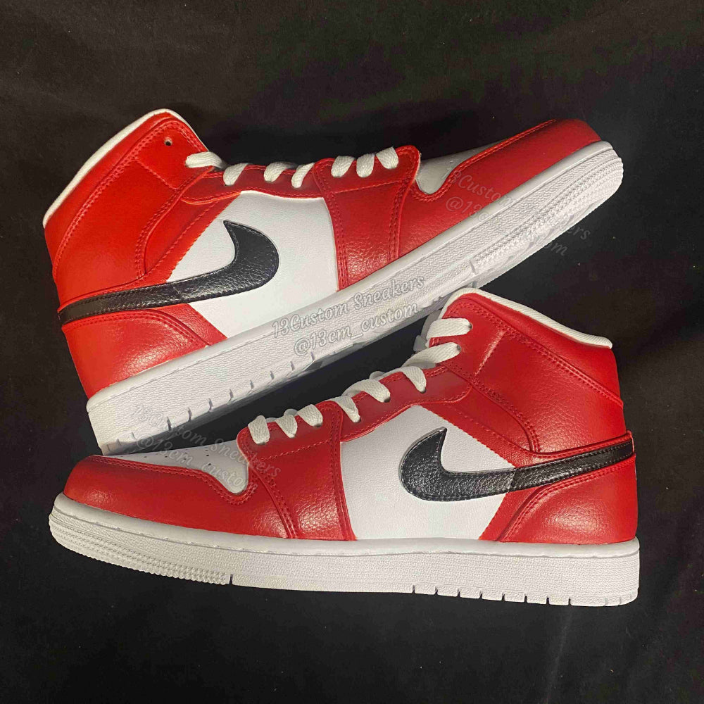 0592-Estilo de patrón rojo y negro de Slam Dunk