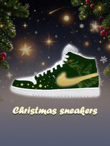 AJ1 HI Christmas Tree Custom Sneakers