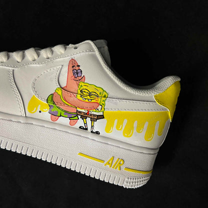 0670-Schwammkopf und Patrick flüssiges Logo