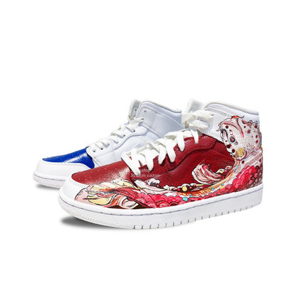 0135-Serie de olas, zapatos de carpa koi y mandarín