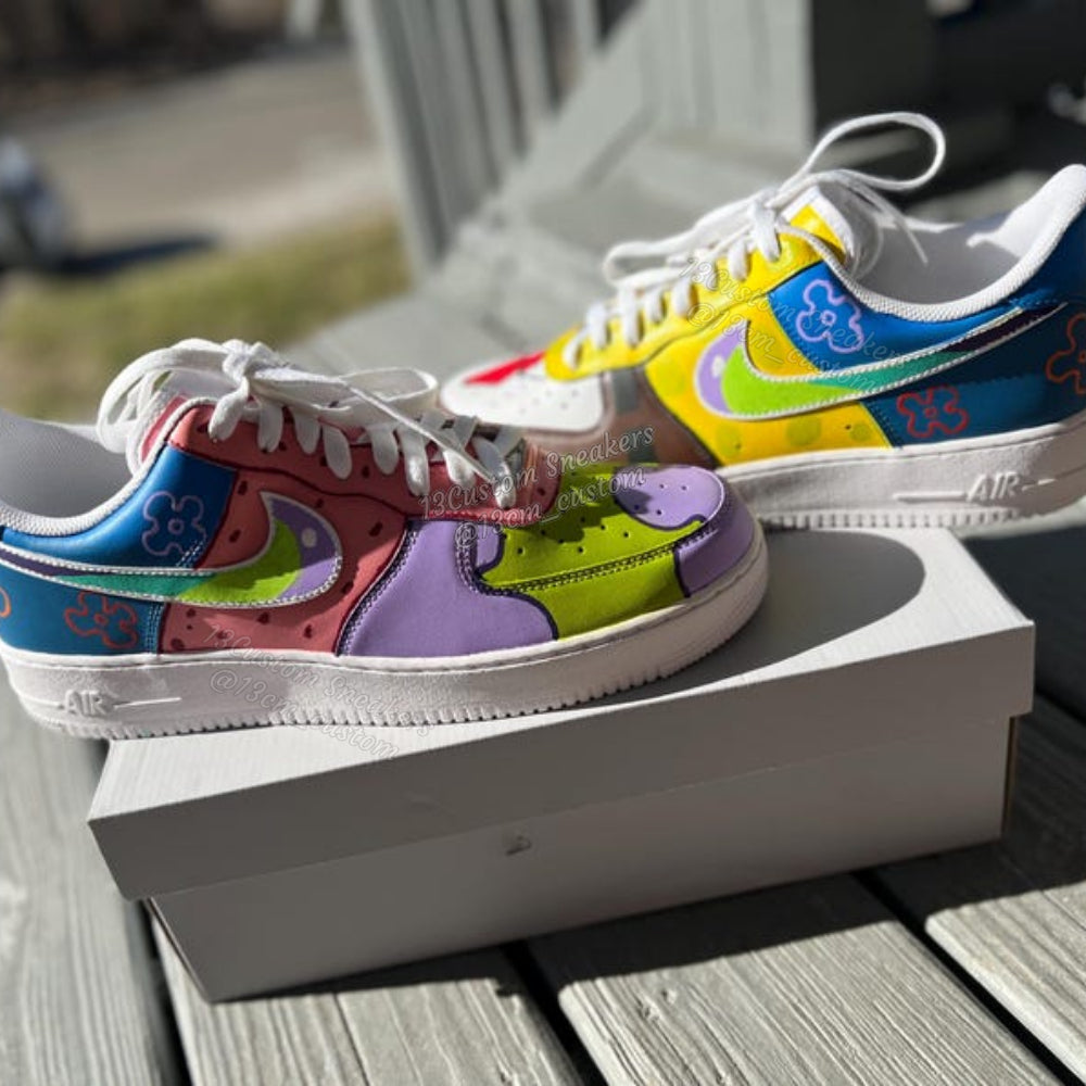 0684-Esponja Bob Graffiti de Colores Vivos