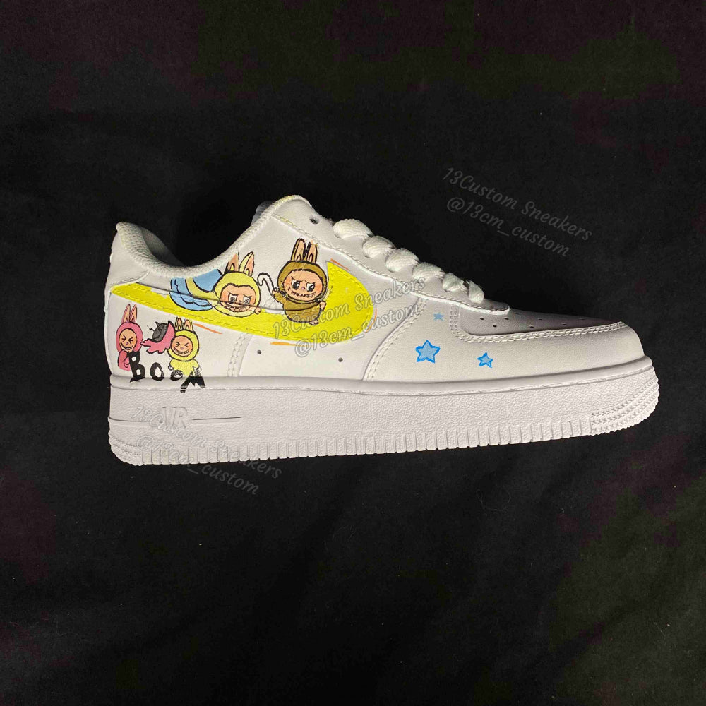 0696-LABUBU logo azul y amarillo