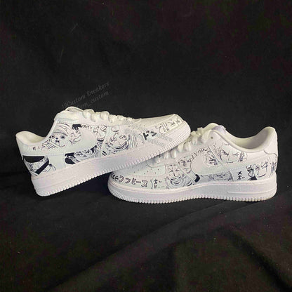 0604-One Piece ilustración a color + manga en blanco y negro cuatro caras