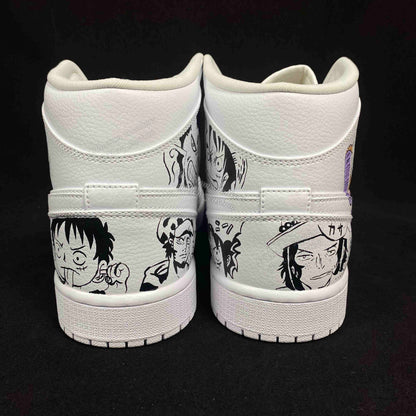 0605-Luffy Gear 5 pintura a color + manga en blanco y negro