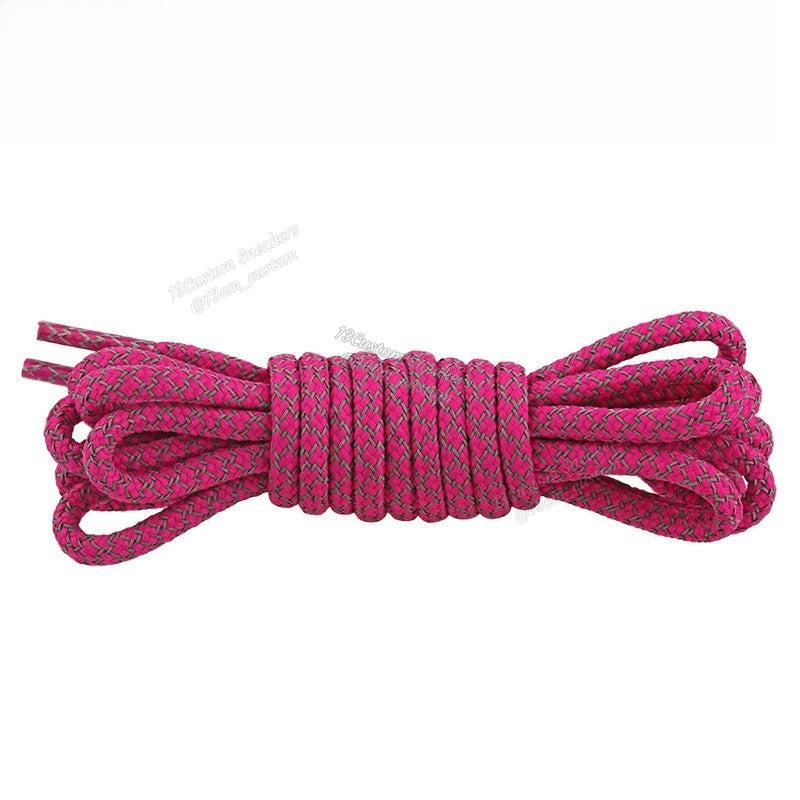 Cordones redondos reflectantes de 18 colores