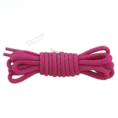 Cordones redondos reflectantes de 18 colores
