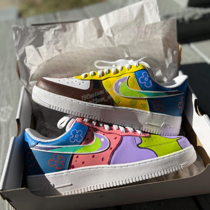 0684-Esponja Bob Graffiti de Colores Vivos