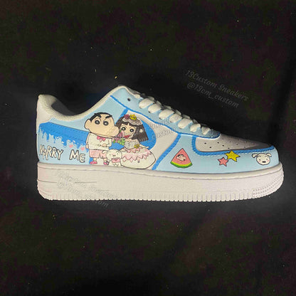 0515-Crayon Shin-chan Wedding Couple Shoes