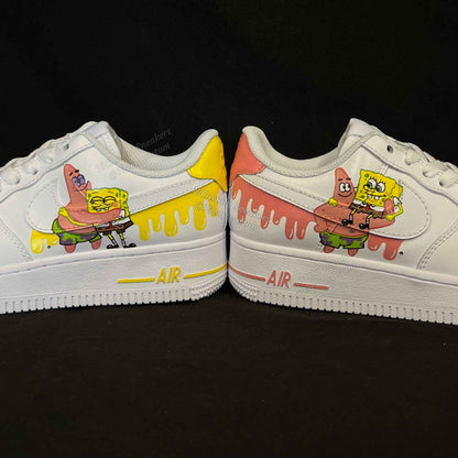 0670-Schwammkopf und Patrick flüssiges Logo