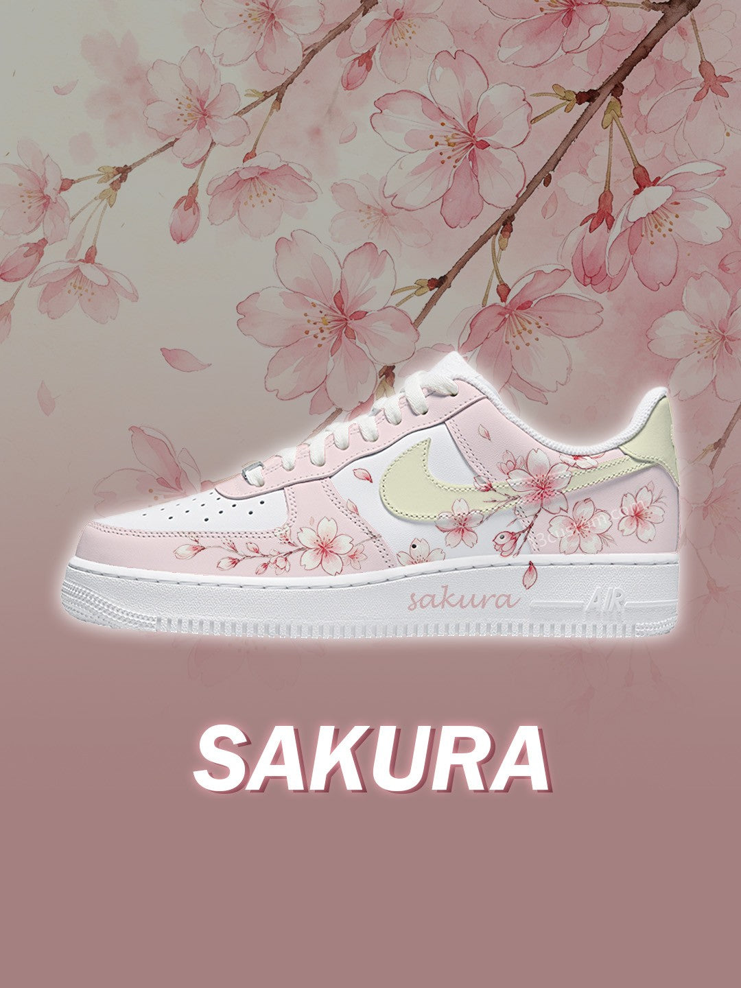 AF1 粉色櫻花 客製化運動鞋