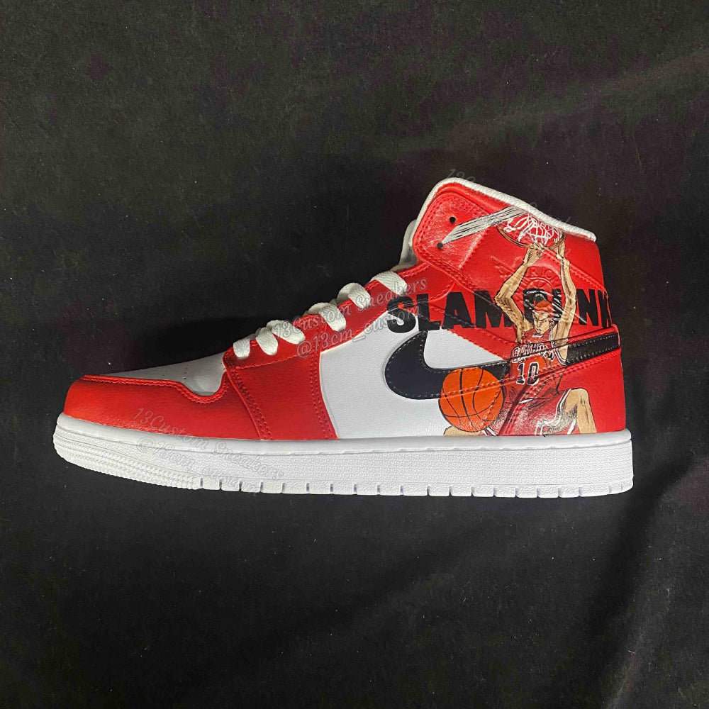 0592-Estilo de patrón rojo y negro de Slam Dunk