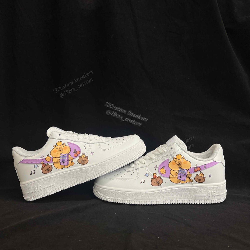 0636-Logo púrpura de Capibara