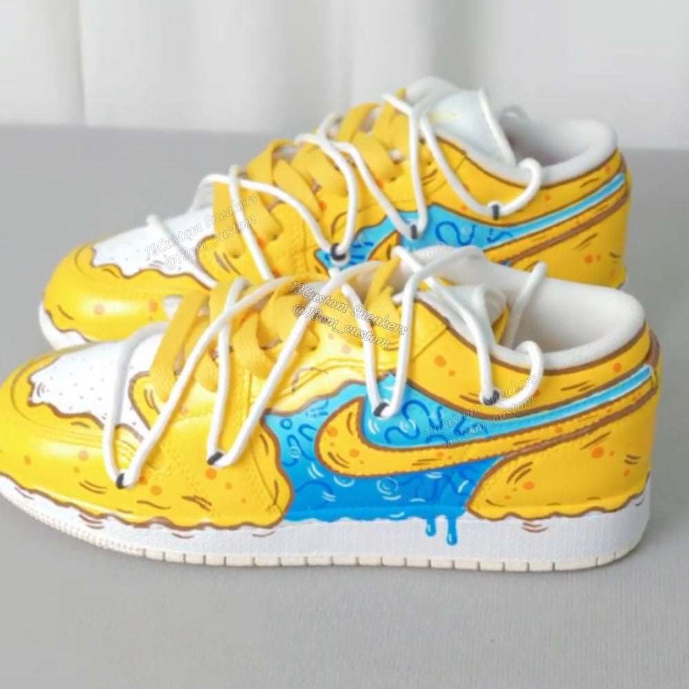 0678-Descomposición de doble cordón de colores de Bob Esponja