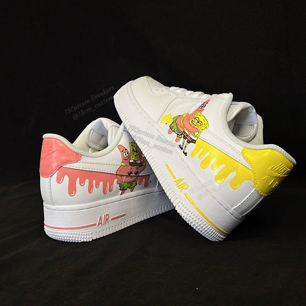 0670-Schwammkopf und Patrick flüssiges Logo