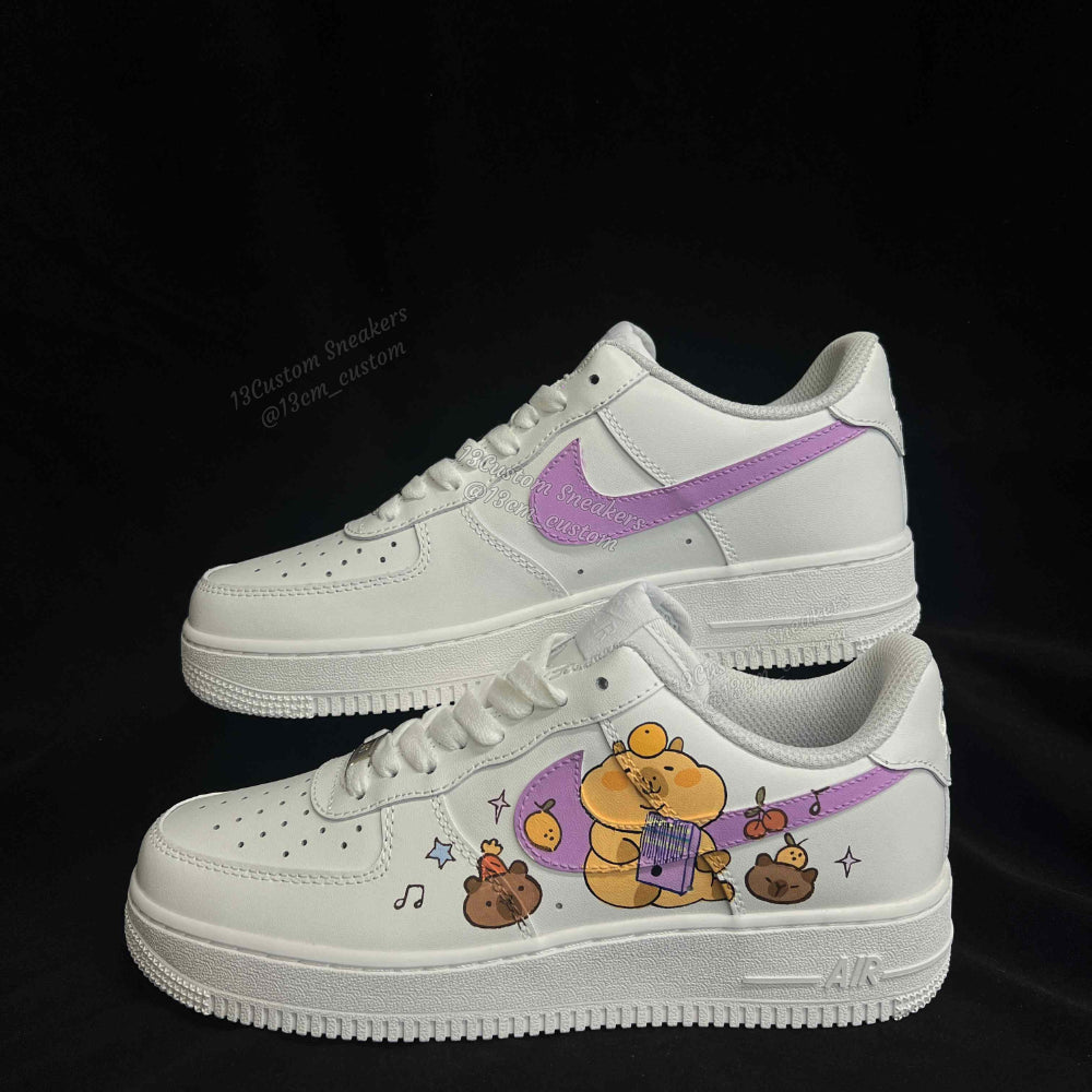 0636-Logo púrpura de Capibara