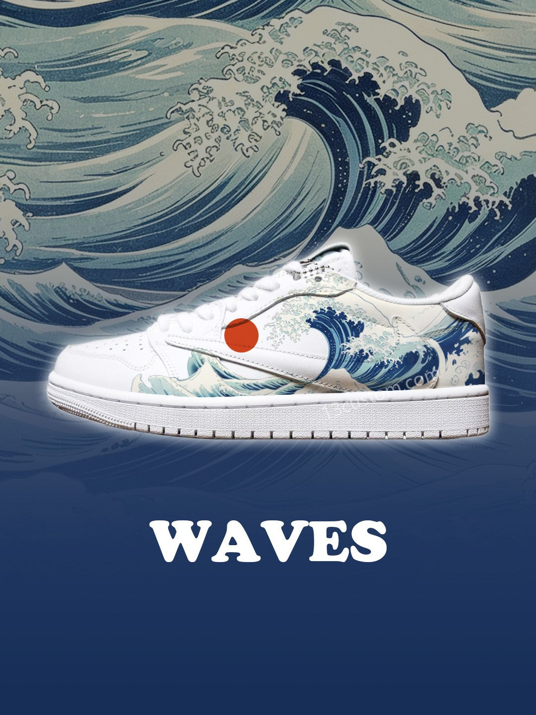 TS Low 海浪元素 客製化運動鞋