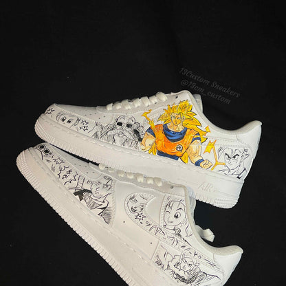 0640-Dragon Ball pintura + manga en blanco y negro en cuatro lados