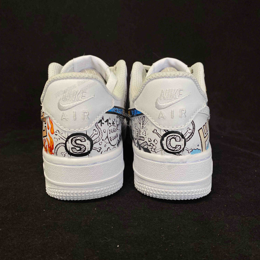 0601-One Piece Luffy doble imagen cuatro lados