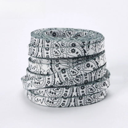 Cordones de zapatos Cashew Flower disponibles en 5 colores y longitudes