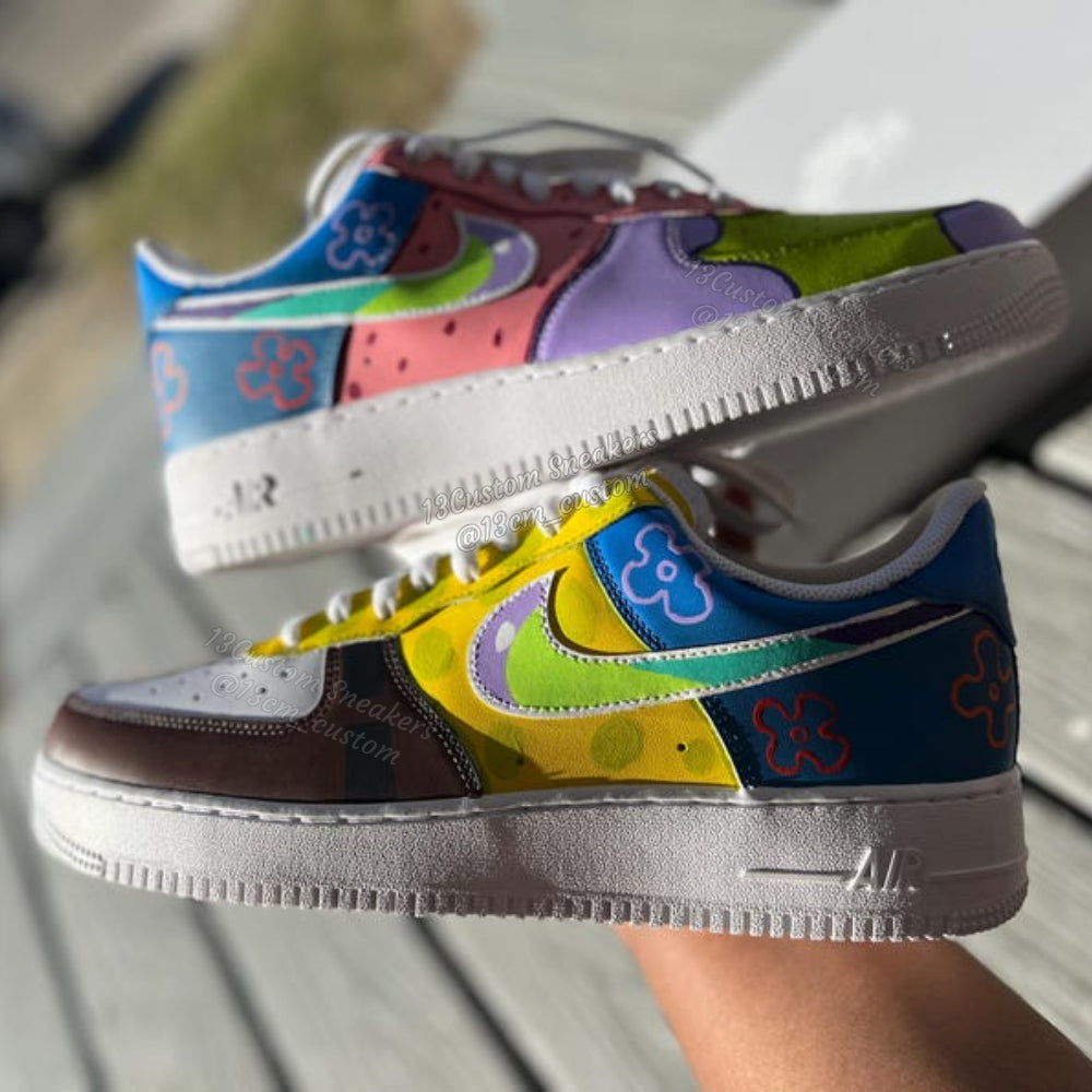 0684-Esponja Bob Graffiti de Colores Vivos