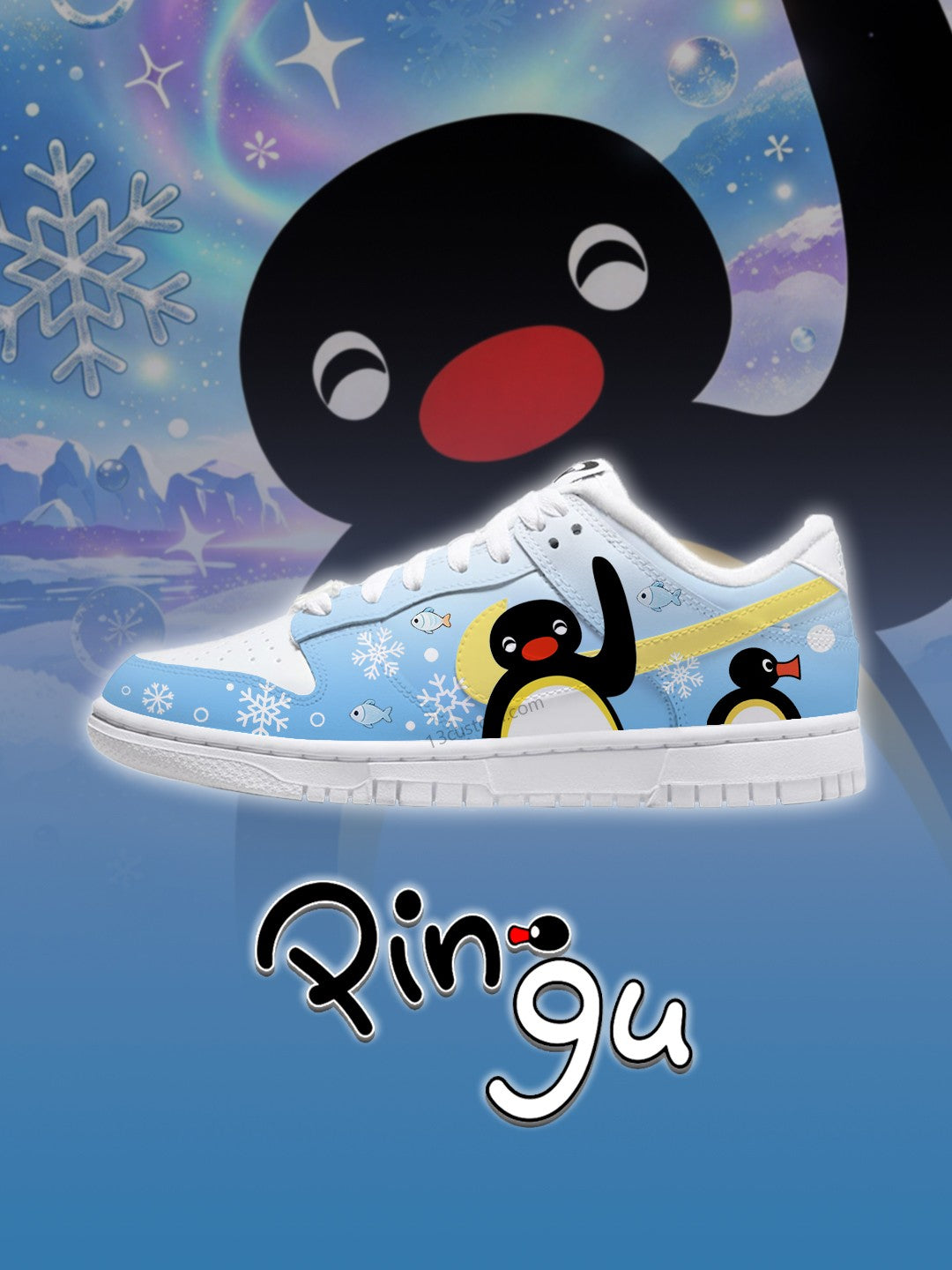 DK pingu ice snow Custom Sneakers