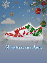 DK Snowflake Christmas Custom Sneakers