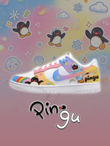 DK pingu rainbow candy Custom Sneakers