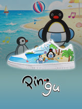 DK pingu summer beach Custom Sneakers