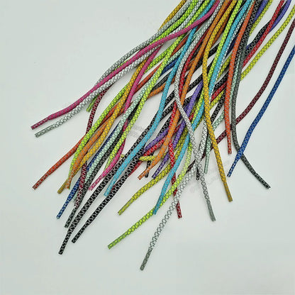 Cordones redondos reflectantes de 18 colores