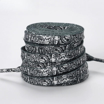 Cordones de zapatos Cashew Flower disponibles en 5 colores y longitudes