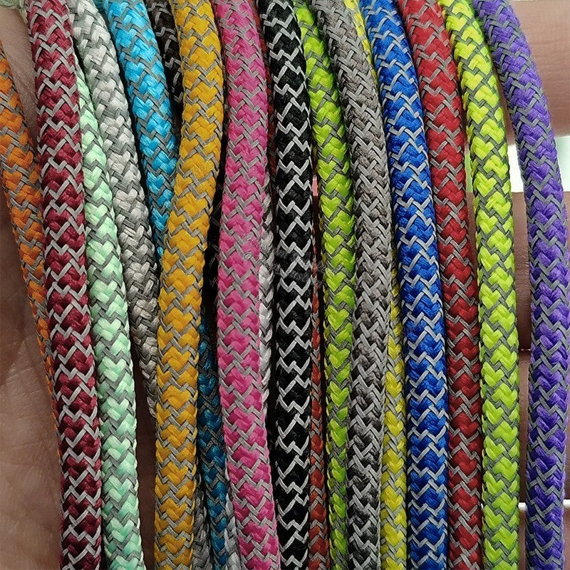 Cordones redondos reflectantes de 18 colores