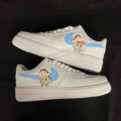 0537-심플 블루 로고 잠옷 소신