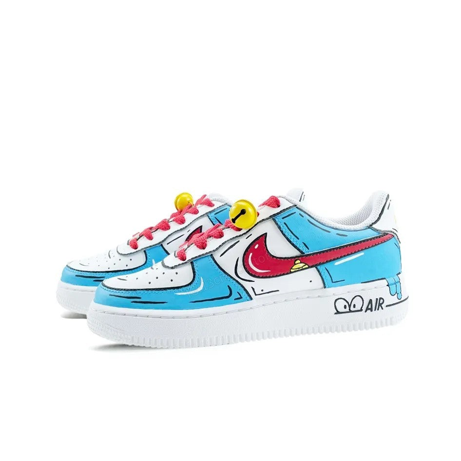 0446-Doraemon garabato azul y blanco