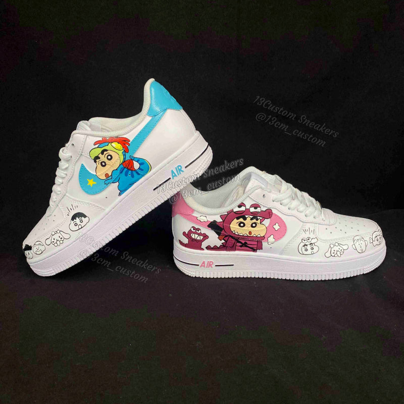 0512-Zapatos de pareja azul y rosa de Dinosaurio Xiao Xin