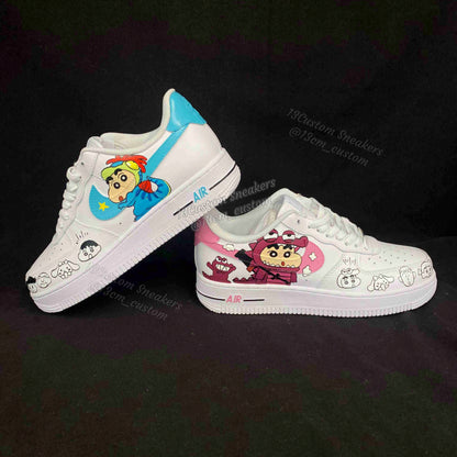 0512-Zapatos de pareja azul y rosa de Dinosaurio Xiao Xin