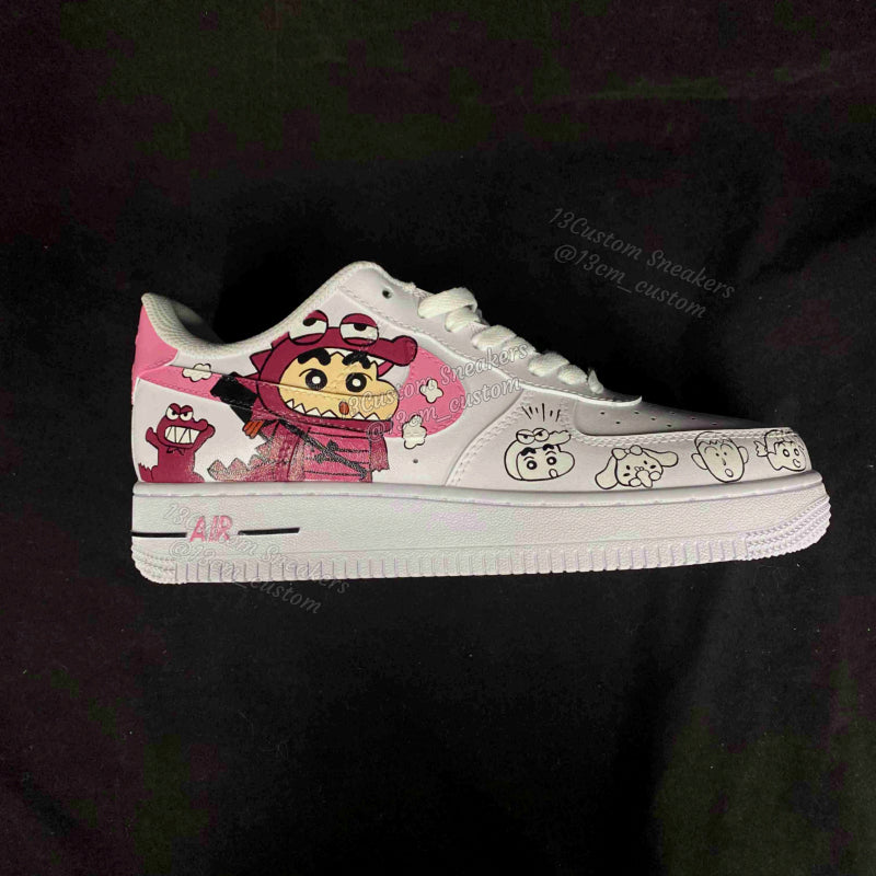 0512-Zapatos de pareja azul y rosa de Dinosaurio Xiao Xin