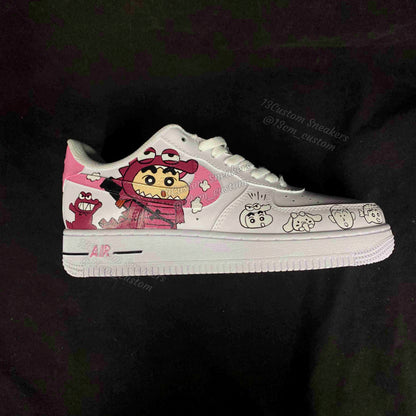 0512-Zapatos de pareja azul y rosa de Dinosaurio Xiao Xin