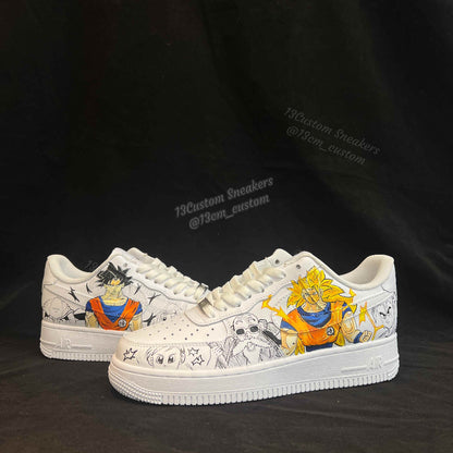 0640-Dragon Ball pintura + manga en blanco y negro en cuatro lados