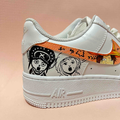 0619-Logo de Luffy + cómic en blanco y negro