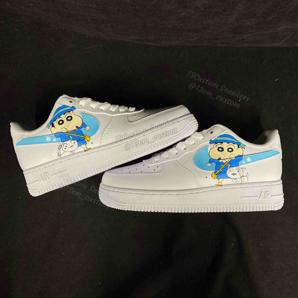 0535-Azul Pequeño Shin Pequeño Blanco