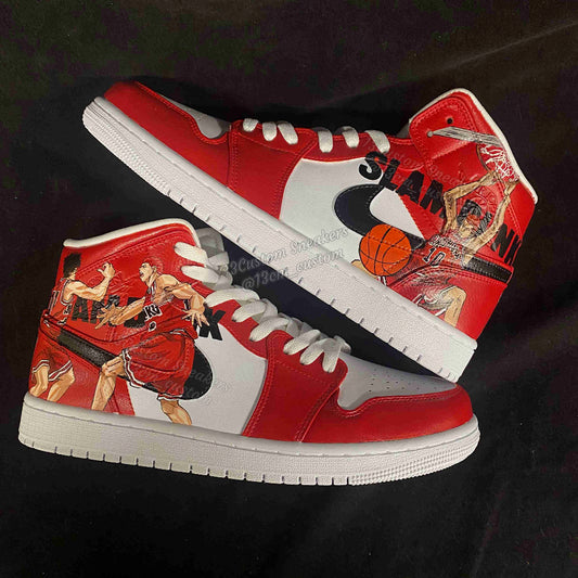 0592 - Slam Dunk Red and Black Pattern Style